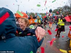 Wzruszona Sara Cox dociera do mety wyczerpującego maratonu Children in Need na dystansie 230 km, a zbiórka przekroczyła 9,5 miliona funtów