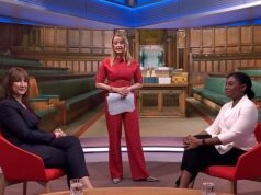 Moment Reeves nie chce spojrzeć Kemi Badenoch w telewizyjnej potyczce po tym, jak przywódca torysów nazwał ją kłamcą i wyśmiał jej skargi na „seksizm”