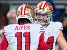 Raport: 49ers unieważnia 26,15 mln dolarów gwarancji WR Brandona Aiyuka na rok 2026