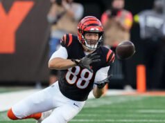 Bengals aktywują TE Mike’a Gesickiego z IR, umieszczają CB Cam Taylor-Britt na IR