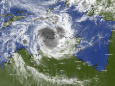 Cyklon tropikalny Fina umacnia się do kategorii 3, kierując się w stronę Darwin