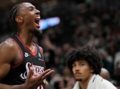 Tyrese Maxey kontynuuje przełomowy sezon z najlepszymi w karierze 54 punktami