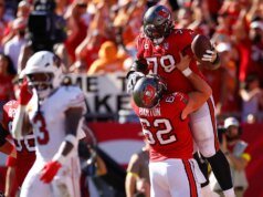 Wiadomości z NFL: Baker Mayfield z Bucs rzuca TD Tristanowi Worfsowi