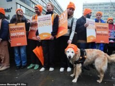 Union wtrąca NHS w zimowy chaos po ogłoszeniu KOLEJNEGO pięciodniowego strajku lekarzy przed Świętami Bożego Narodzenia