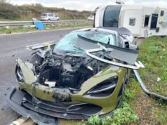 Właściciel supersamochodu McLaren ukarany zakazem po zderzeniu z kamperem | Wiadomości z Wielkiej Brytanii