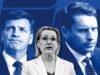 Przywództwo liberalne: Angus Taylor i Andrew Hastie otaczają Sussan Ley