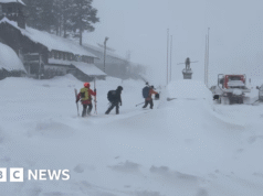 Jak ratownicy spieszyli się, aby dotrzeć do narciarzy dotkniętych lawiną w Kalifornii