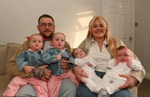 „Niepłodna para” powitała na świecie dwie pary bliźniąt w odstępie zaledwie roku: „Lekarze kazali mi usunąć macicę”