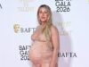 Ciężarna Ellie Goulding prezentuje swój ciążowy brzuszek w obcisłej satynowej sukience, dołączając do bardzo długonogiej Tess Daly i eleganckiej Joanne Froggatt w roli gwiazd gali BAFTA Invest in Talent