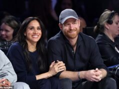 Meghan Markle przytula się do księcia Harry’ego podczas wieczornej randki na korcie podczas meczu gwiazd NBA w weekend walentynkowy
