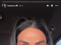 Katie Price upiera się, że mąż Lee Andrews nie uderzył chłopaka Kerry Katony i twierdzi, że jest „bardzo zakochana” i planuje wielkie wesele w Wielkiej Brytanii, na którym gwiazda i partner Atomic Kitten będą „gośćmi specjalnymi”