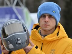 Ukraiński olimpijczyk wycofany z zawodów z powodu kontrowersyjnego hełmu w hołdzie wojennym