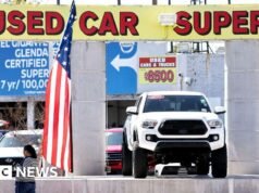 Inflacja w USA spada wraz ze spadkiem cen używanych samochodów