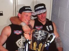 Mistrz Carlton, Peter Dean, trafił do szpitala po rzekomym ataku w Albury