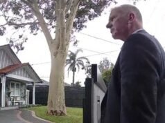 Agent nieruchomości z Bayside przyłapany przez kamerę na molestowaniu młodej mamy w związku z dmuchawą do liści