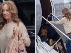 Mama Sydney Sweeney leci prywatnym odrzutowcem Scootera Brauna ze swoim psem