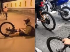 Dwóch nastolatków oskarżonych po tym, jak niebezpieczna jazda na rowerze elektrycznym zakończyła się w wypadku w tunelu Brisbane Clem7