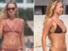 Kate Moss wybrała się na plażę w Meksyku z córką Lilą w małym bikini