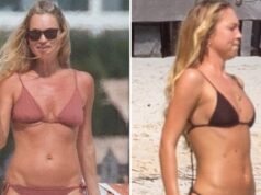 Kate Moss wybrała się na plażę w Meksyku z córką Lilą w małym bikini