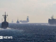 Dwa okręty amerykańskiej marynarki wojennej zderzają się w pobliżu Ameryki Południowej