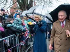 Król i królowa spotykają się z publicznym gniewem z powodu królewskiego spaceru