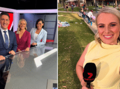 Casey Treloar jako prezenter pogody 7NEWS Adelaide, przejmujący obowiązki od Amelii Mulcahy