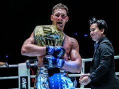 „Wyobrażałem to sobie od tak dawna” – Nico Carrillo ponownie przeżywa moment, który zmienił życie, gdy został JEDYNYM tymczasowym mistrzem świata w wadze piórkowej Muay Thai