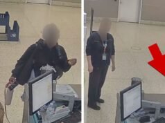 Kobieta aresztowana po związaniu psa na lotnisku i odlocie, nagranie wideo