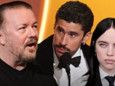 Ricky Gervais krytykuje gwiazdy za wygłaszanie przemówień politycznych na gali Grammy