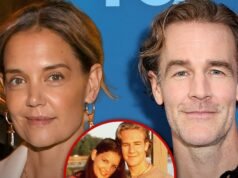Katie Holmes wspomina po jego śmierci Costara z „Dawson’s Creek” Jamesa Van Der Beeka
