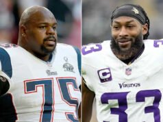 Gwiazdy NFL Vince Wilfork i Aaron Jones mówią, że piłka nożna to tylko lodołamacz podczas ich wyjazdów w ramach obowiązku świadczenia usługi USO (wyłącznie)