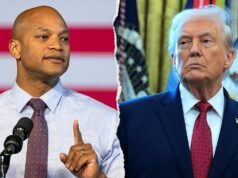Trump obwinia gubernatora Wesa Moore’a za kontrowersje dotyczące wycieków ścieków w Maryland