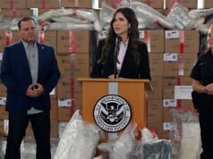 Kristi Noem ostrzega, że zamknięcie DHS zagraża lotniskom i bezpieczeństwu wewnętrznemu