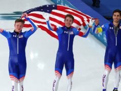 Igrzyska Olimpijskie: Drużyna USA zdobywa srebro w drużynowym łyżwiarstwie szybkim na dochodzenie mężczyzn